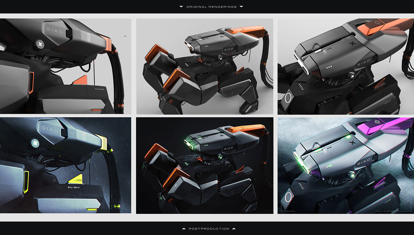 3dmodeling concept conceptart Conceptdesign design HardSurface postproduction rendering robotconcept