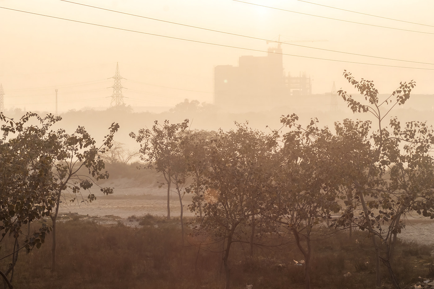 Outdoor Nature river environment Landscape sunset Delhi India Canon editorial