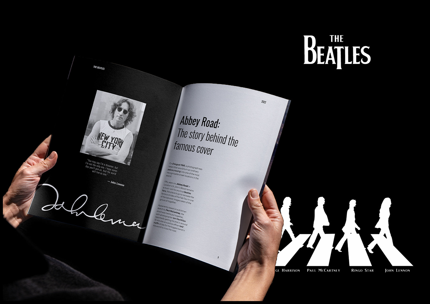 paulmccartney Beatles magazine Magazine design magazine layout Magazine Cover georgeharrison johnlennon ringostarr thebeatles