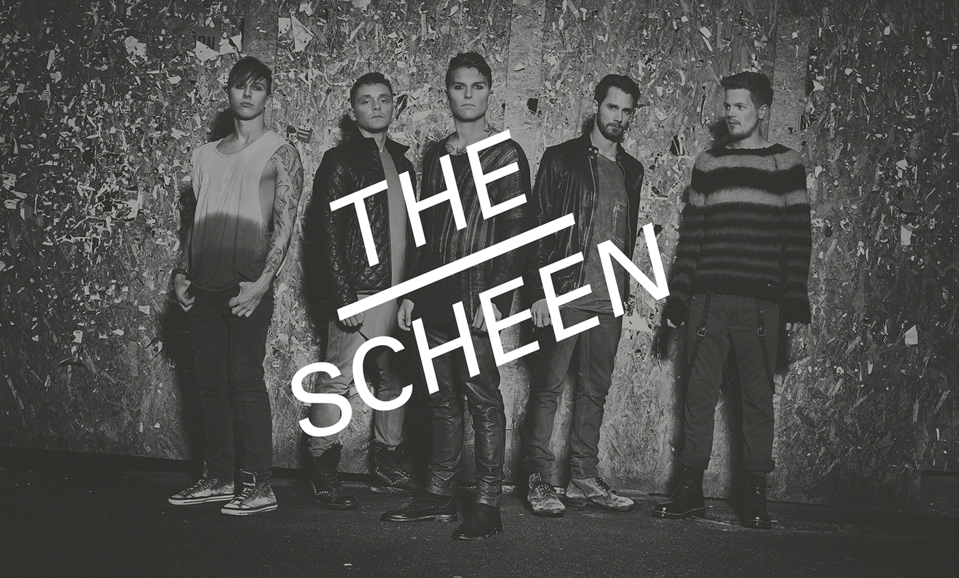 The Scheen logo band rock stencil norwegian vinyl identity creative paint anti oslo design cd cover
