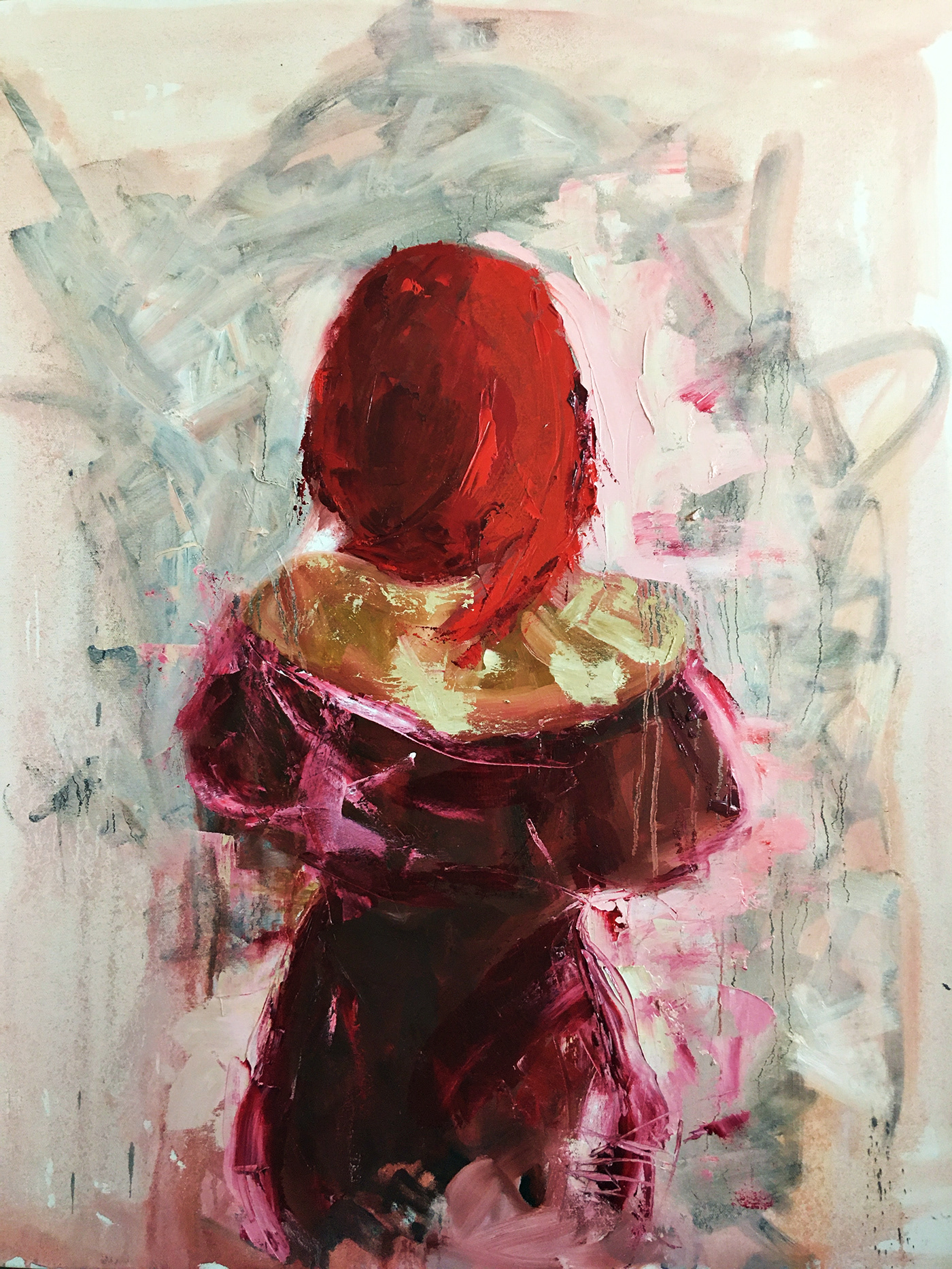 artist artwork feelngaze model painting   redhair redhead woman