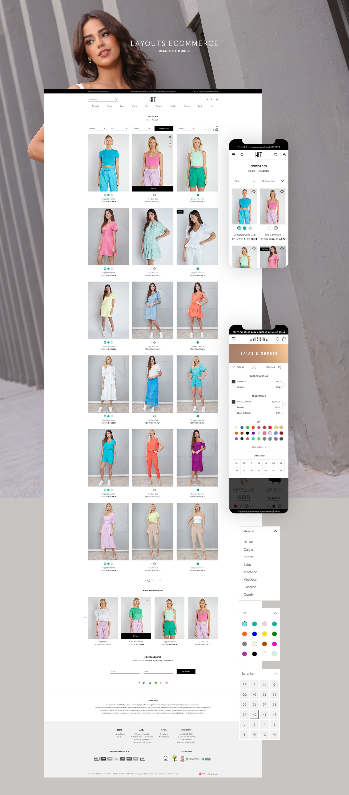 e-commerce Ecommerce Fashion  moda online store são paulo shop ui design Web Design  Website