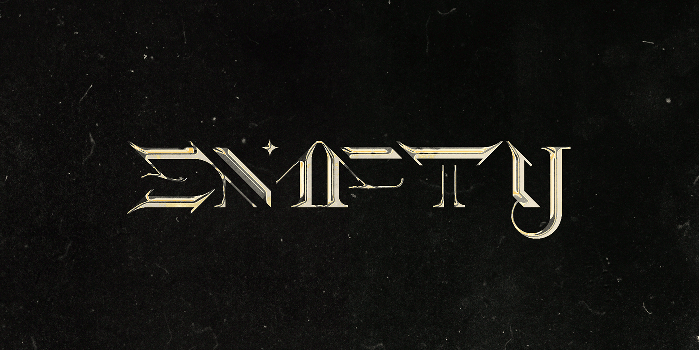 Blackletter chrome gothic grunge heavy metal medieval sci-fi serif Space  type