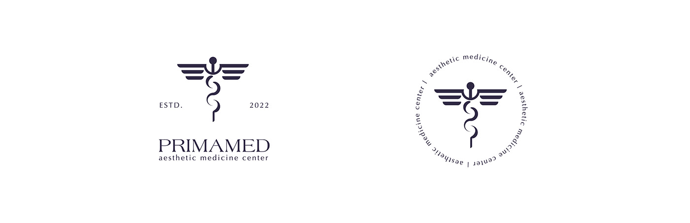 brand identity Social media post Graphic Designer Logo Design medicine medical clinic aesthetic stationary business card