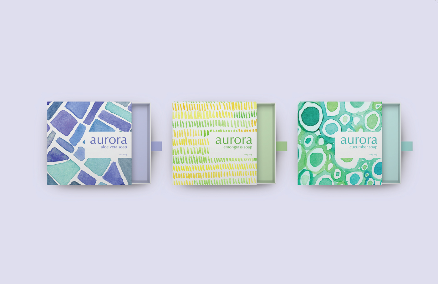 packaging design graphic design  watercolor pattern design  type package handmade shillington soap teenage painting  