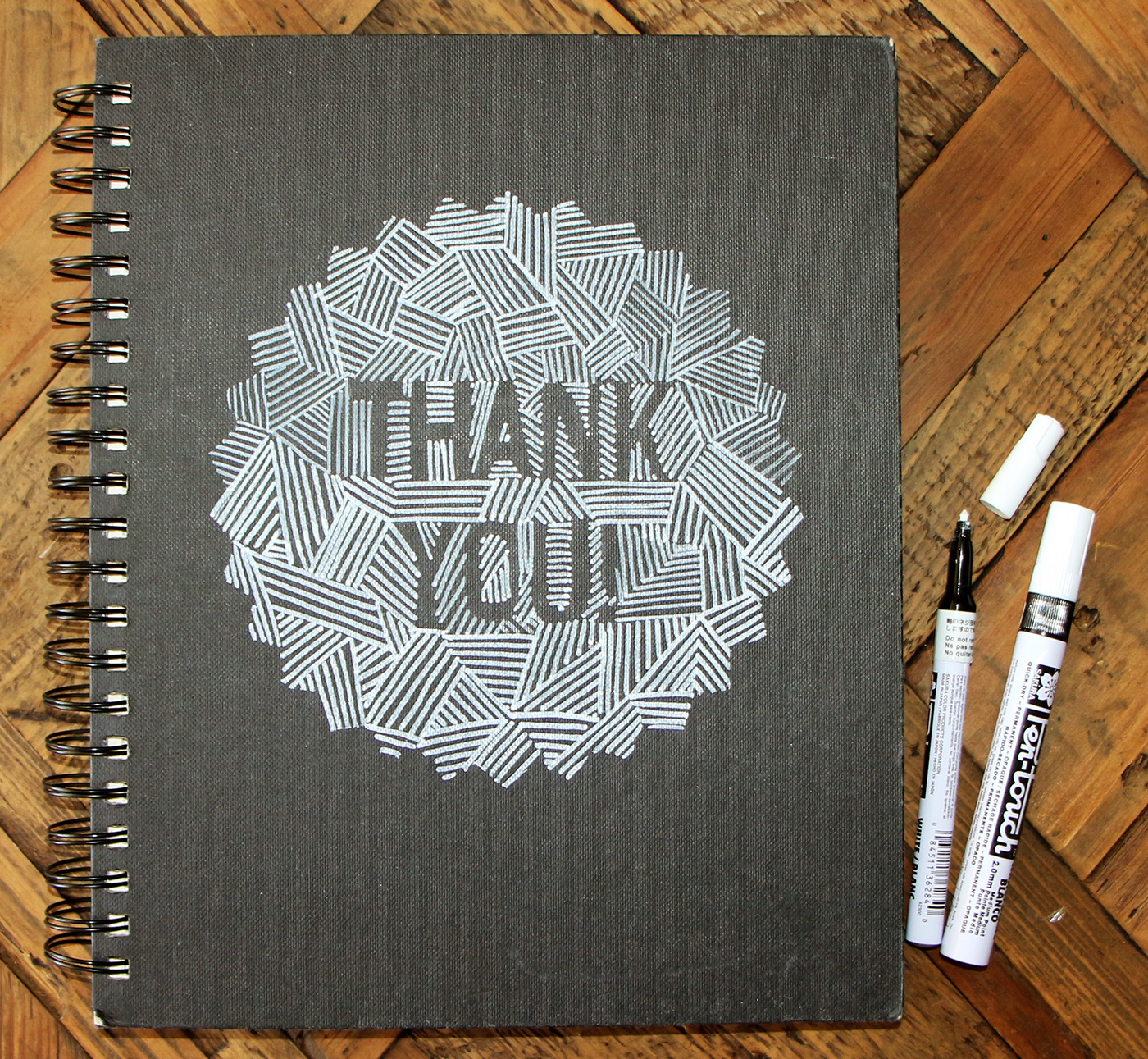 thank you acknowledgements cards gratitude handmade lettering sketch appreciations book