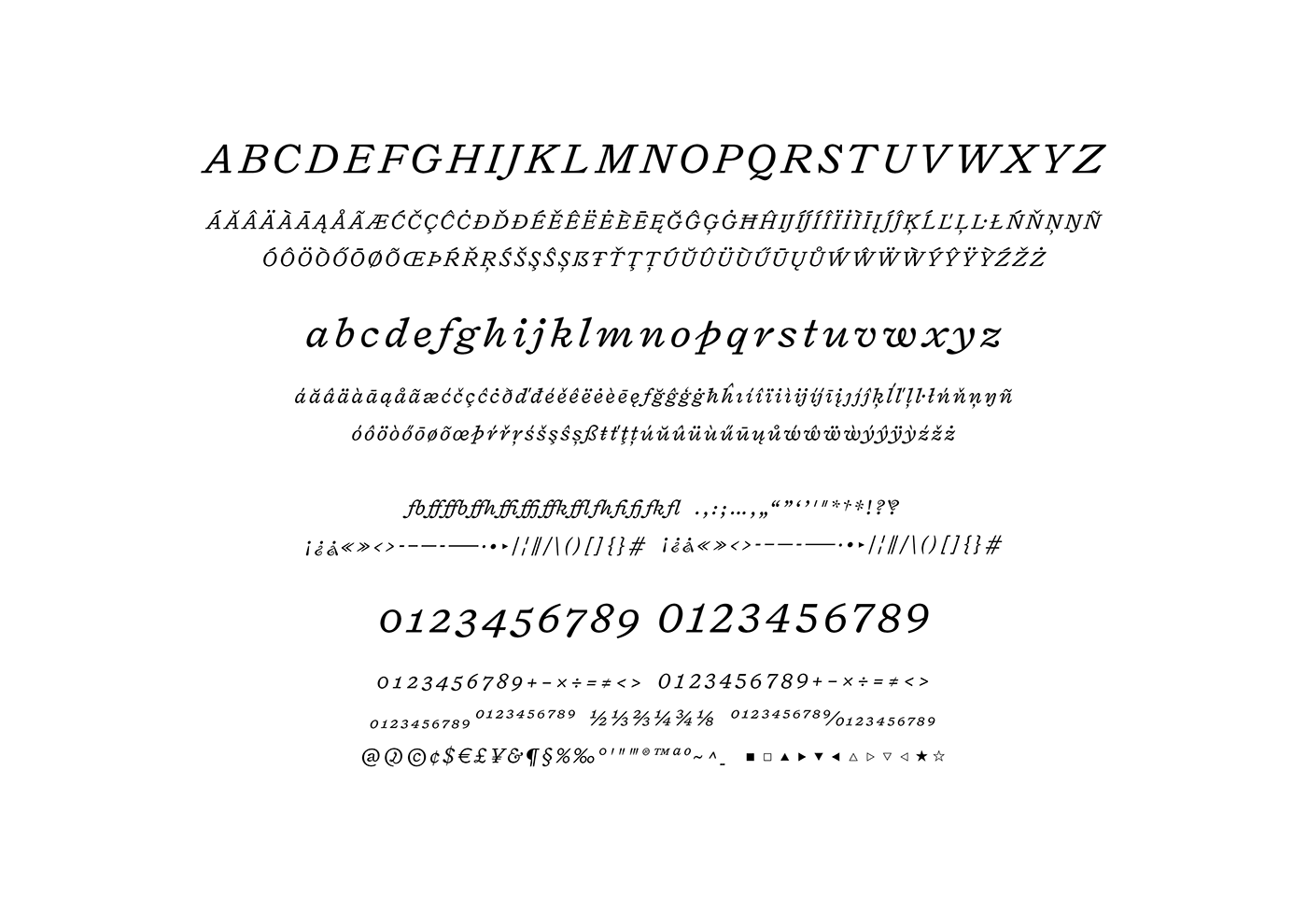Typeface font Triptych Reading hierarchy typography  