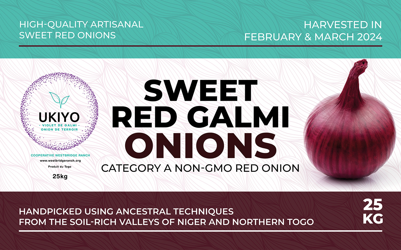 label design food label design design Packaging product design  product label design red galmi onion red onions label Sweet Onions