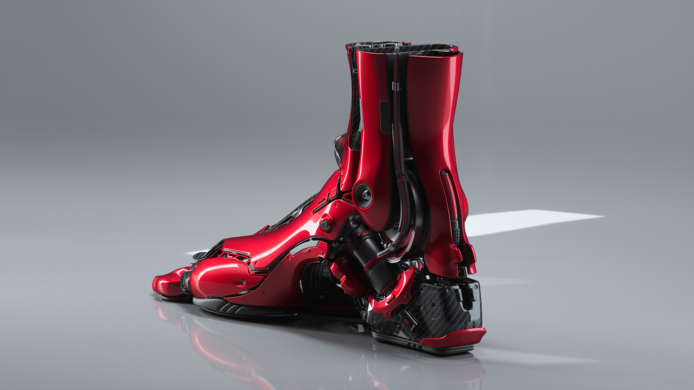 industrial design  red robot