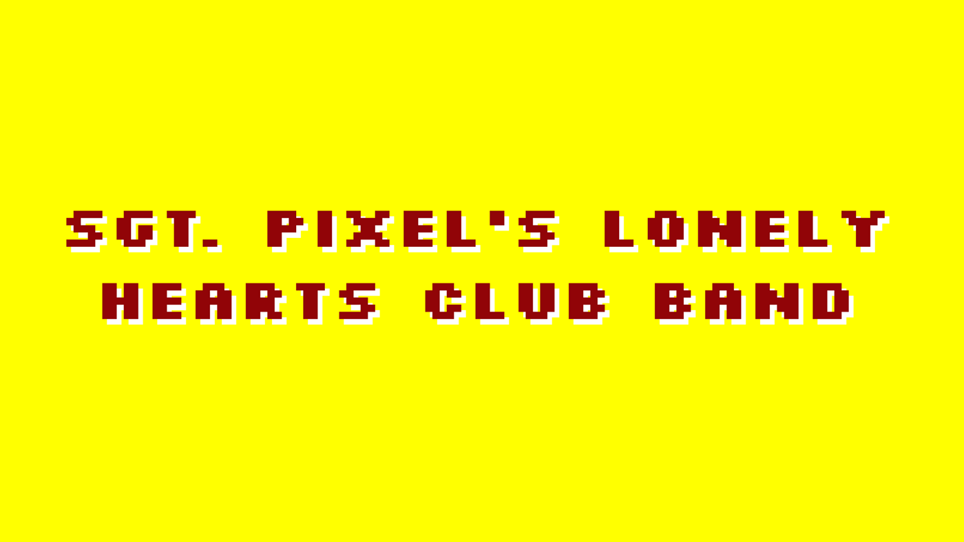 arte digital Beatles diseño fanart 8 bits Pixel art Retro