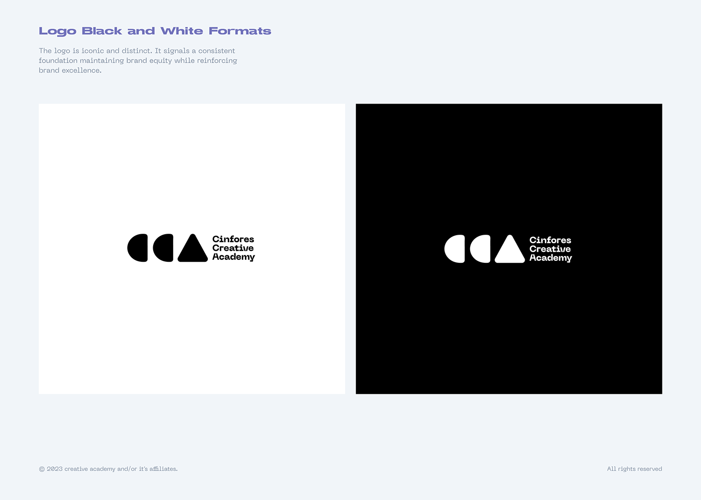 creative academy branding  Logo Design visual identity design Identity System brandguide Brand Design Branding design