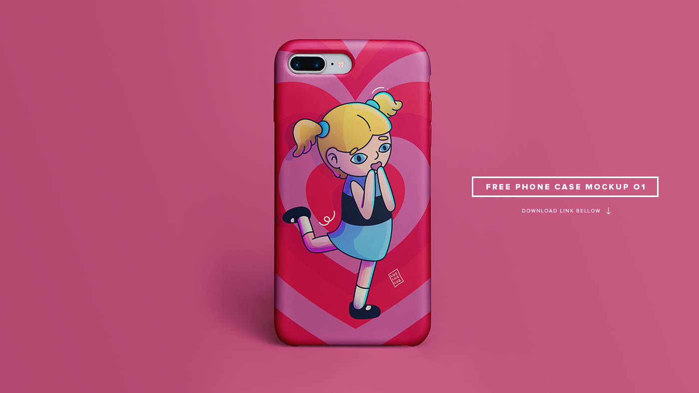 character redesign Powerpuff Girls Digital Art  free mockup  bubbles freebie cartoon phone case iPhone x