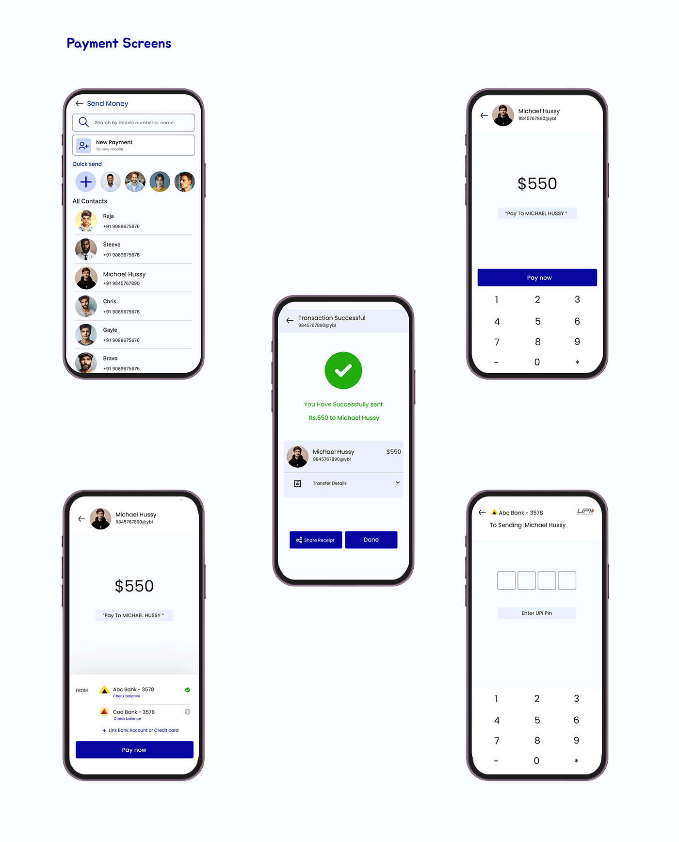 ui design Mobile app design Figma UI/UX user interface app design UI bankingapp ezpay