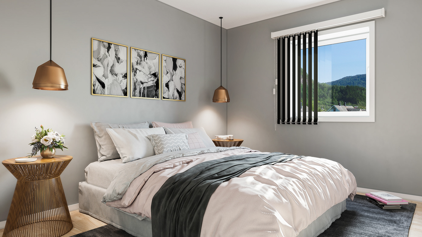 3d modeling 3D Rendering 3D Visualization bedroom interior design  visualization modern 3ds max corona archviz