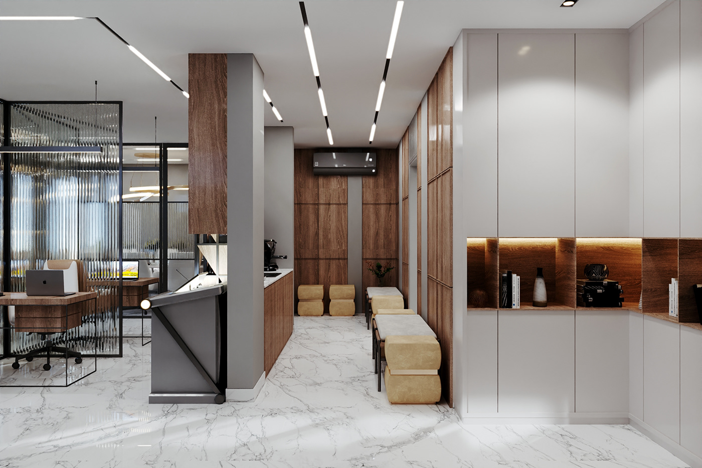 design interior design  architecture Render 3ds max modern visualization 3D vray