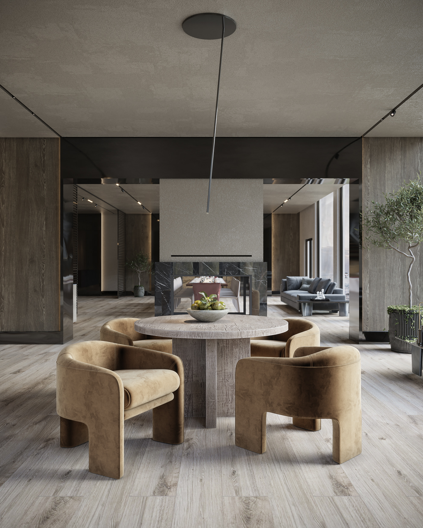 chic contemporary Interior mansion minimal minimalistic modern modernism Private Residence