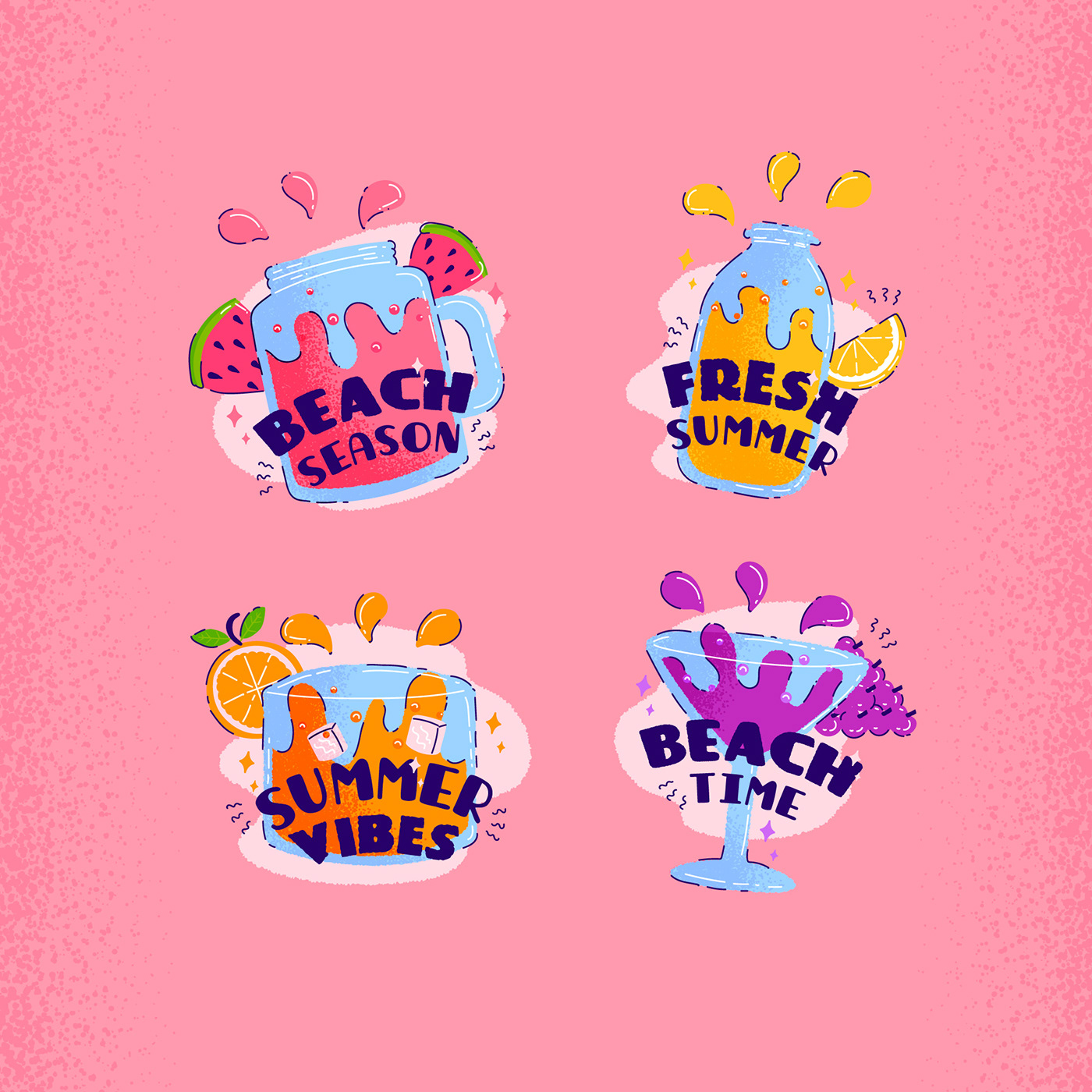 beach cartoon Character design  Digital Art  digital illustration Drawing  freepik graphic design  ILLUSTRATION  summer