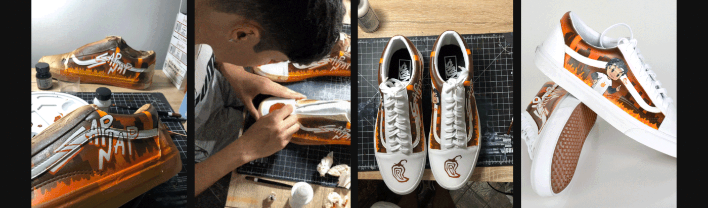 Cat chipotle costume craft custom shoes custom sneakers dream minecraft Nike sapnap