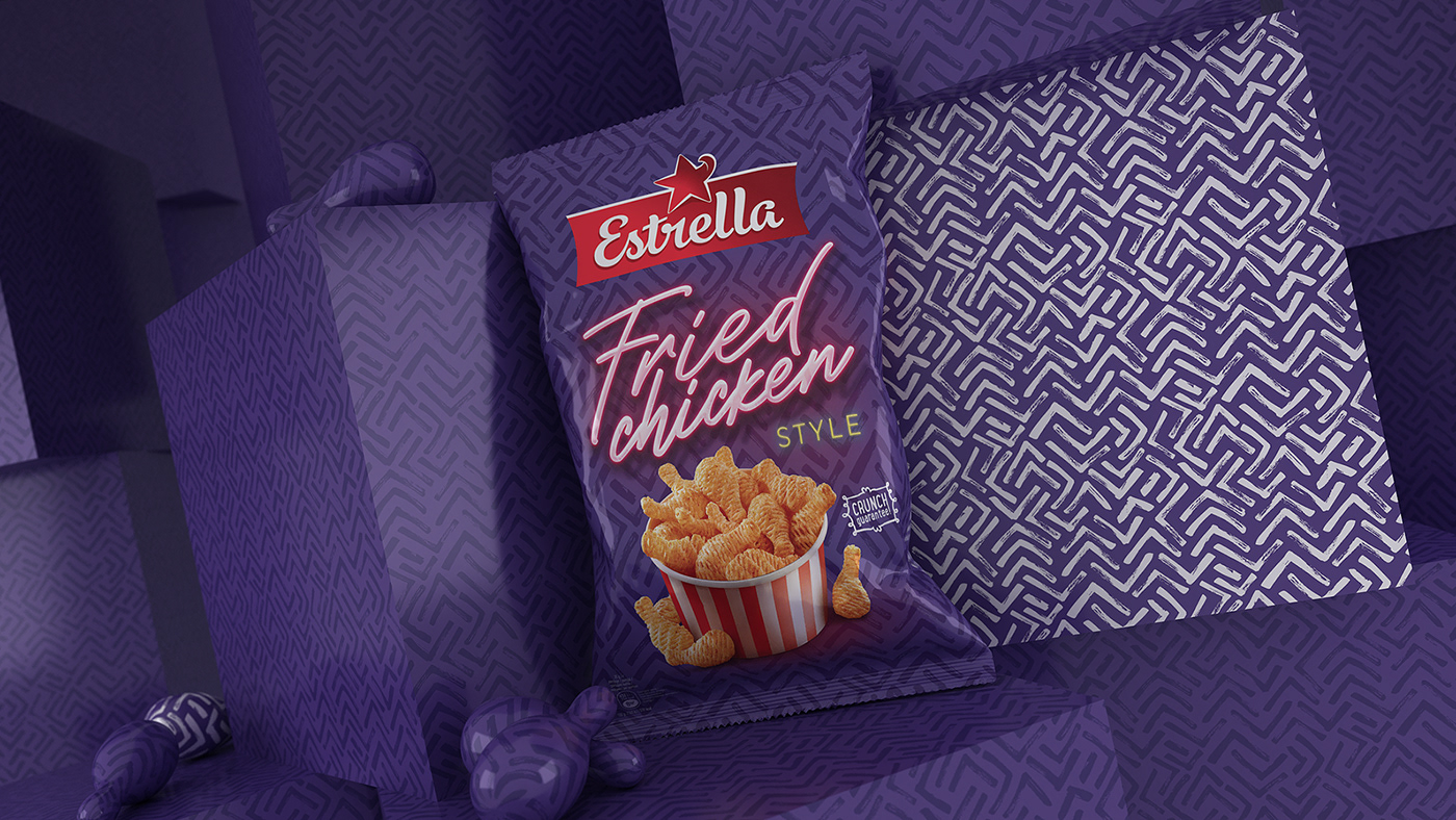Bold brands CHIPS PACKAGING  Chips packaging Design Estrella Estrella chips Estrella packaging design snack snack packaging snacks Tomato wheels