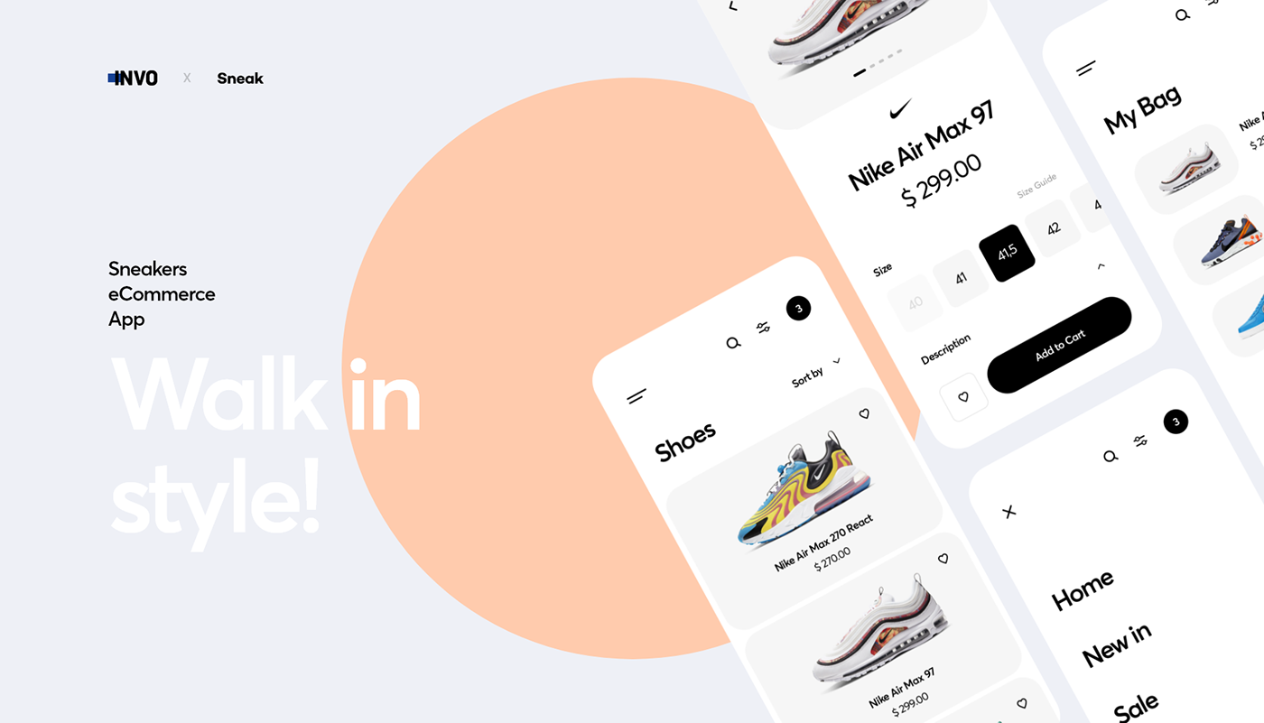 app design Ecommerce interaction mobile product design  shoes shop UI ux