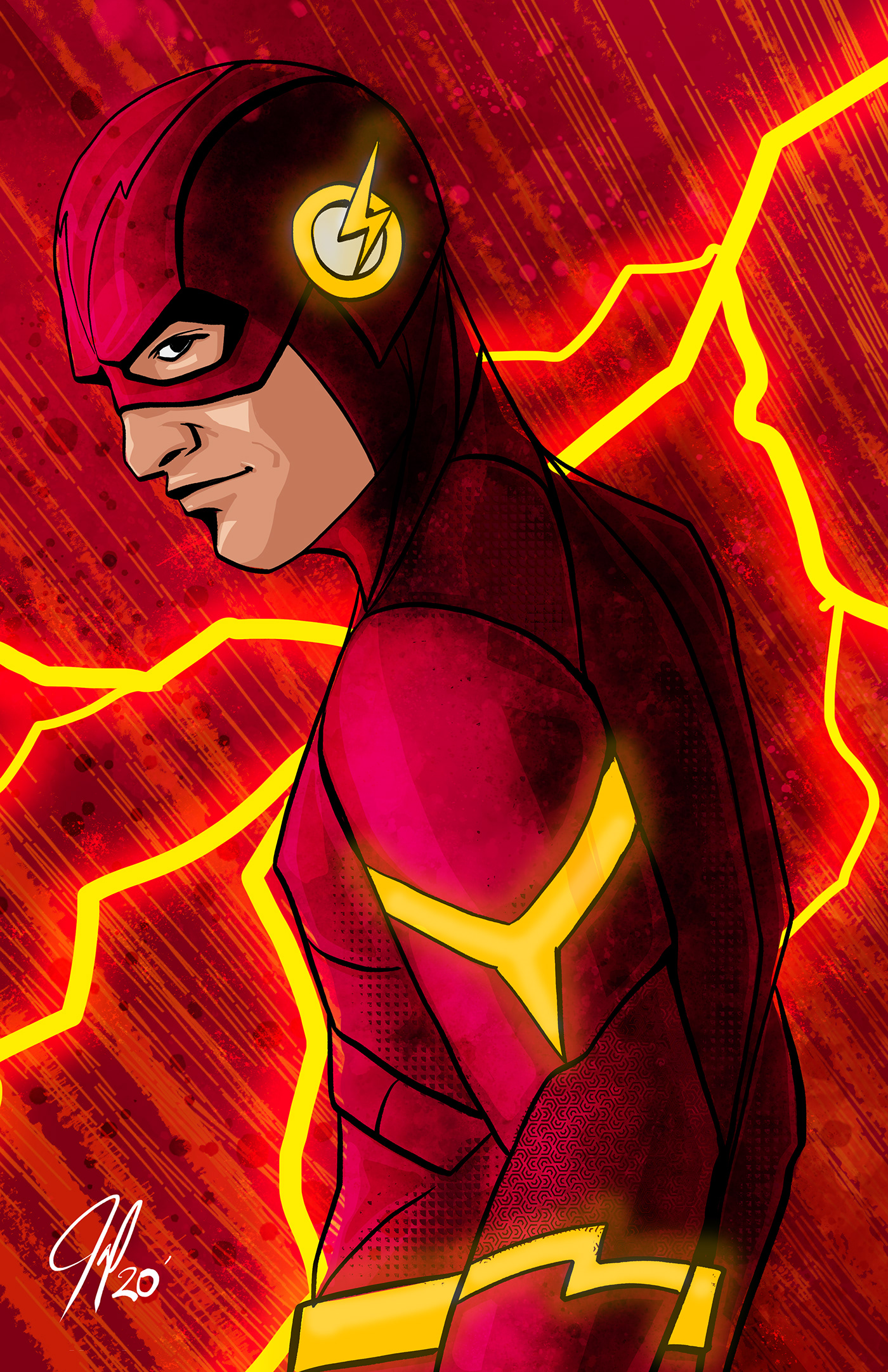 adobe fresco Barry Allen comic Super Hero The Flash