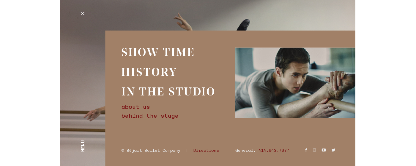 ballet Website uiux school branding 