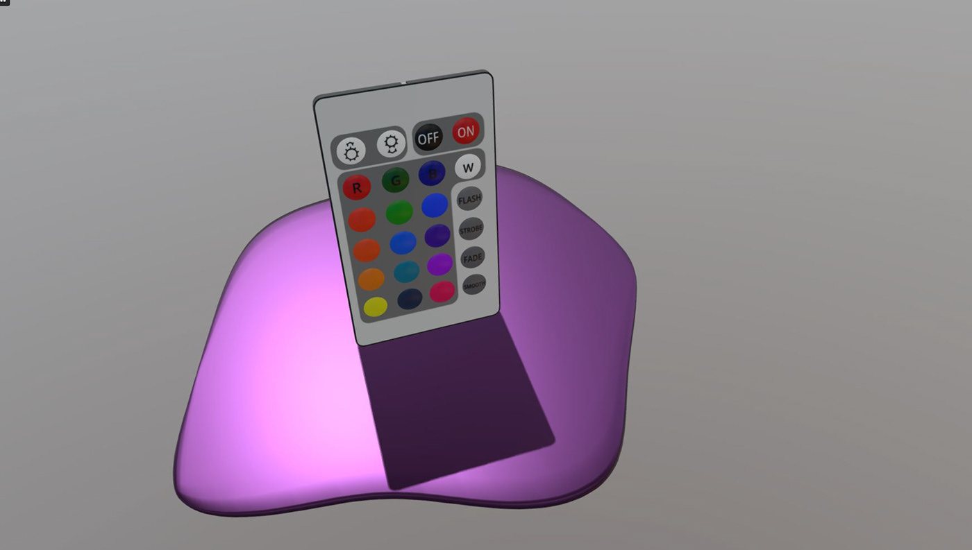 3D blender control remote RGB