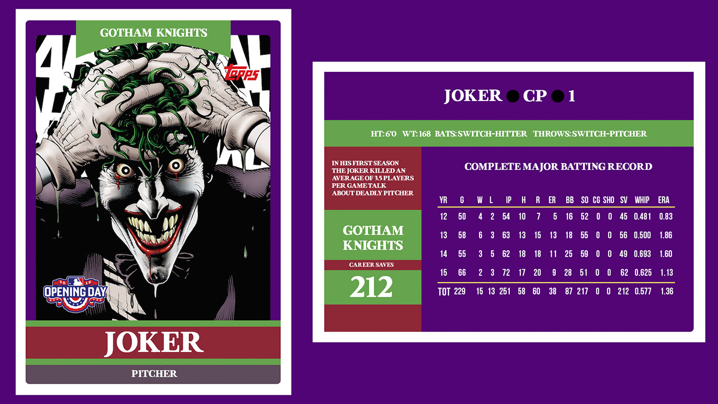 comics baseball baseball cards Comic Cards superheroes batman superman the joker Flash