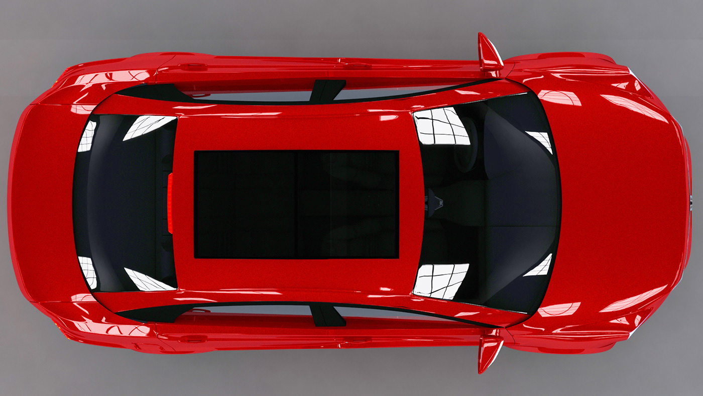Azerant car concept Project Render 3d max animation  corona