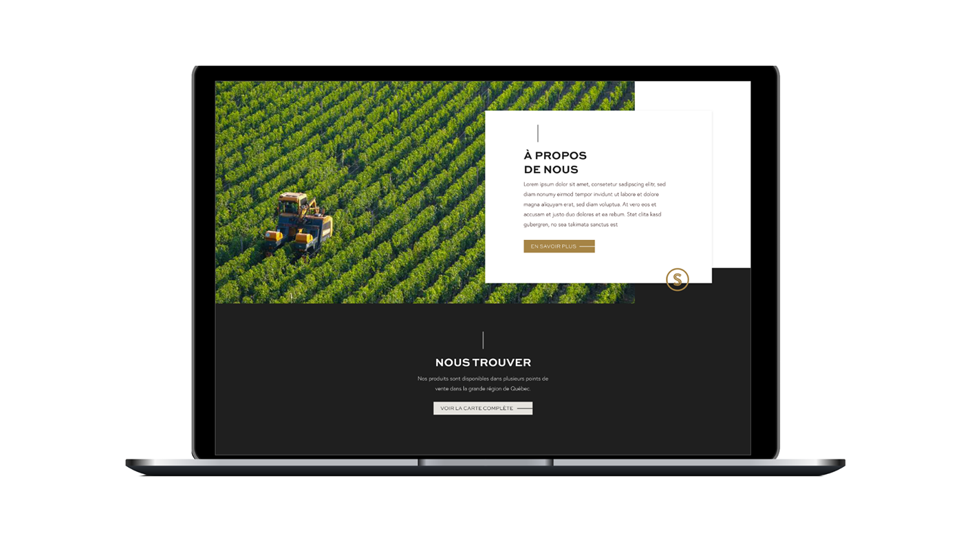 design distillery Online shop Sugarshack Webdesign Website winery