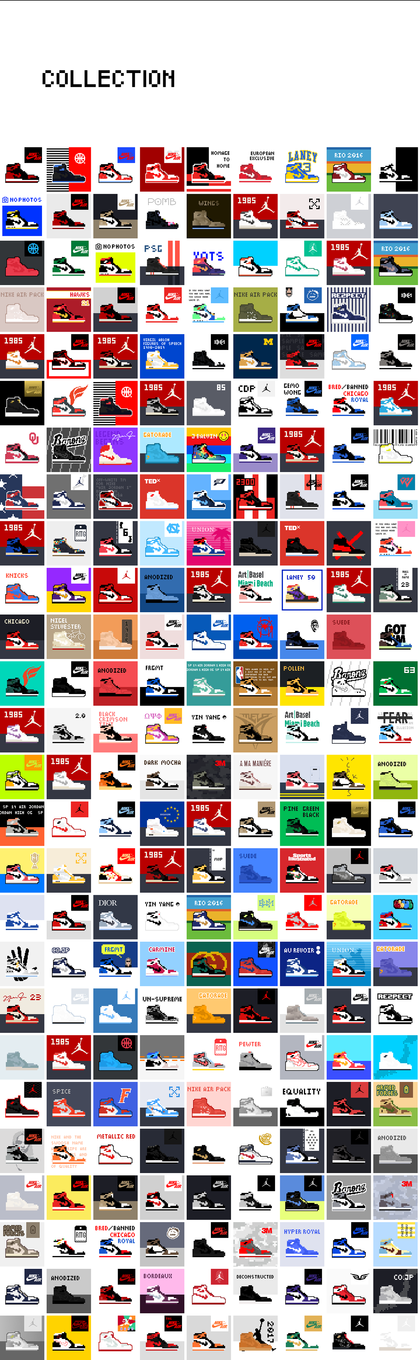 8bit jordan Nike pixel Pixel art