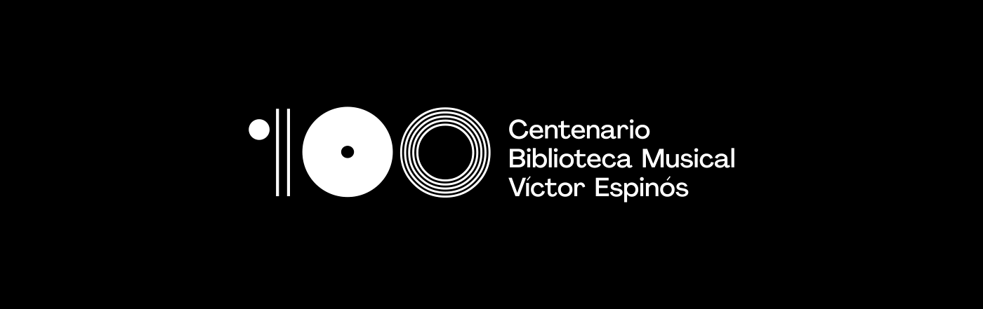 Centenario biblioteca centenary music library Logotype branding  logo identity design