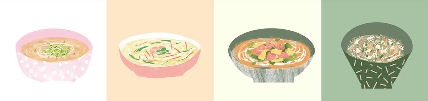 ILLUSTRATION  Chinese Food design Zine  food illustration Drawing  artwork sketch noodles children illustration
