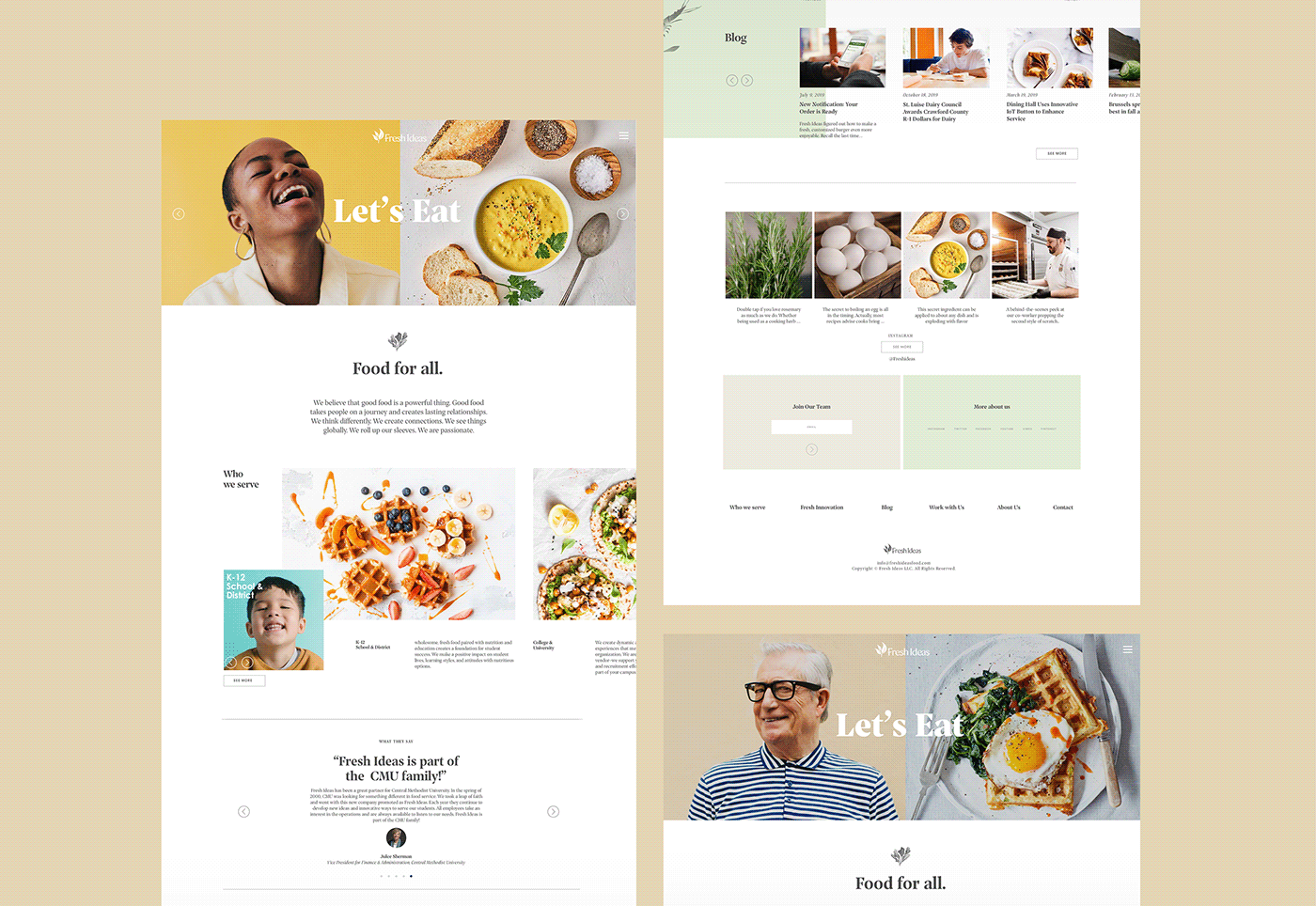Web Design  art direction  ux UI Food  ILLUSTRATION 