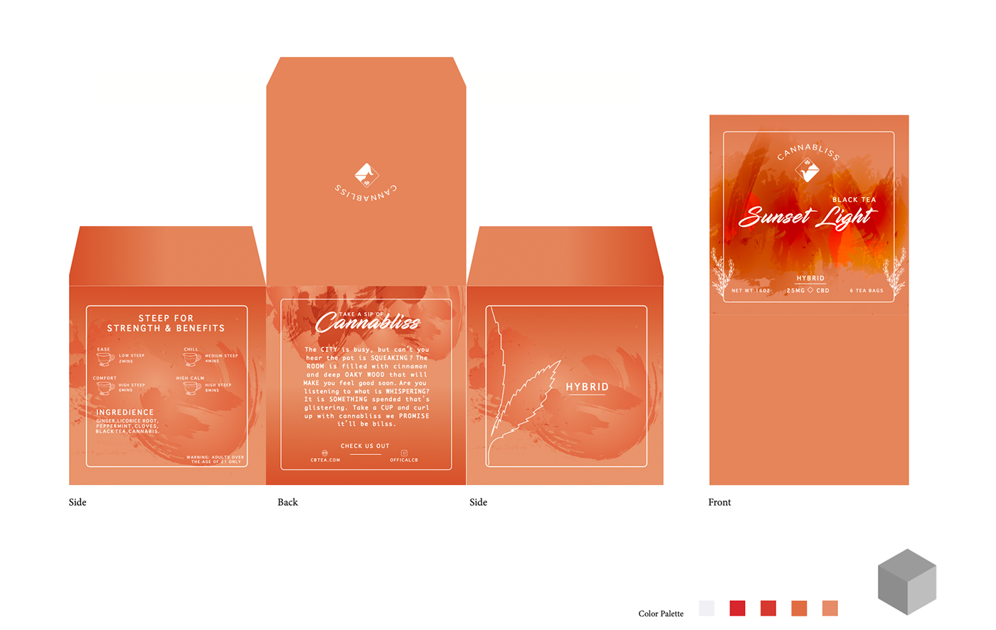 cannabis concept csulb design Packaging tea Illustrator