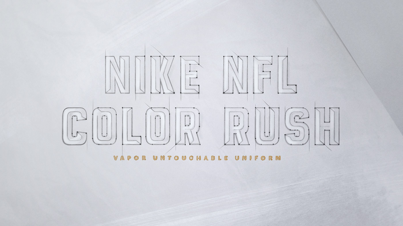 key visual Nike nike nfl nfl animation  color rush 2016 animationnike vapour