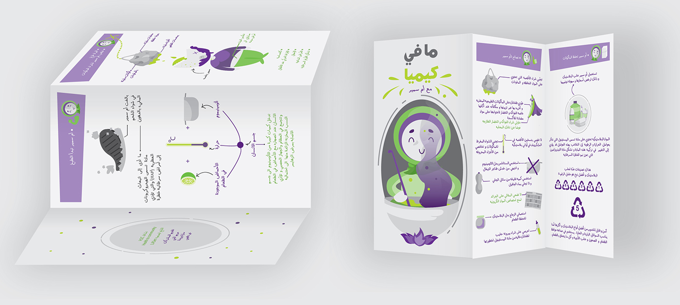 brochure awareness chemistry characterdesign graphicdesign information