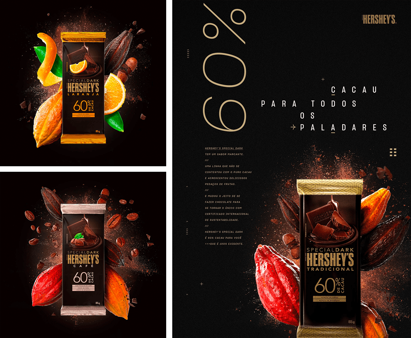 hershey's hersheys chocolate chocolate packaging Cacau Cocoa comercial Advertising  ad betc