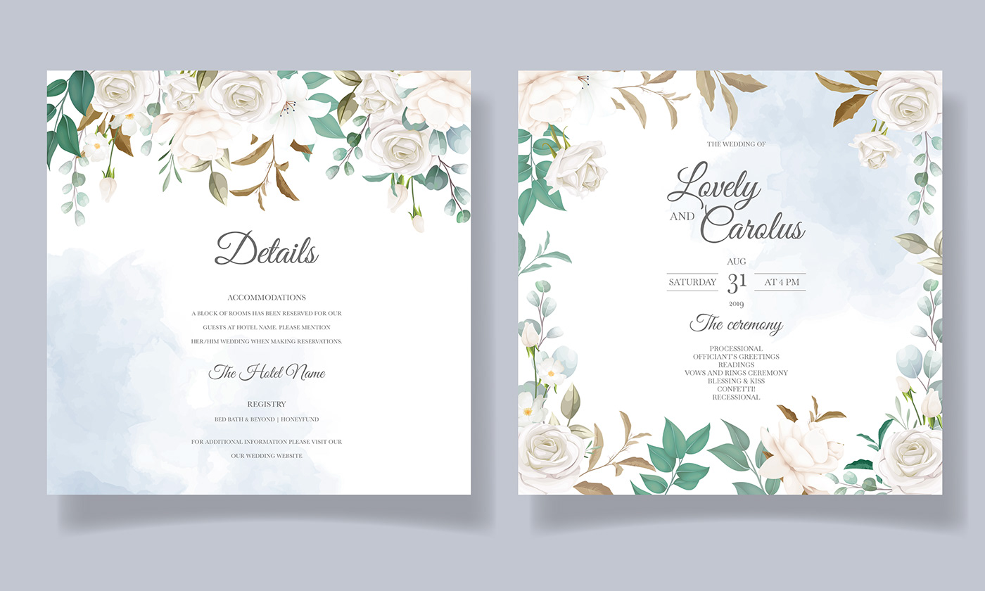 Invitation wedding design Cards design brand identity Graphic Designer Weeding Invitation Card weeding invitation design