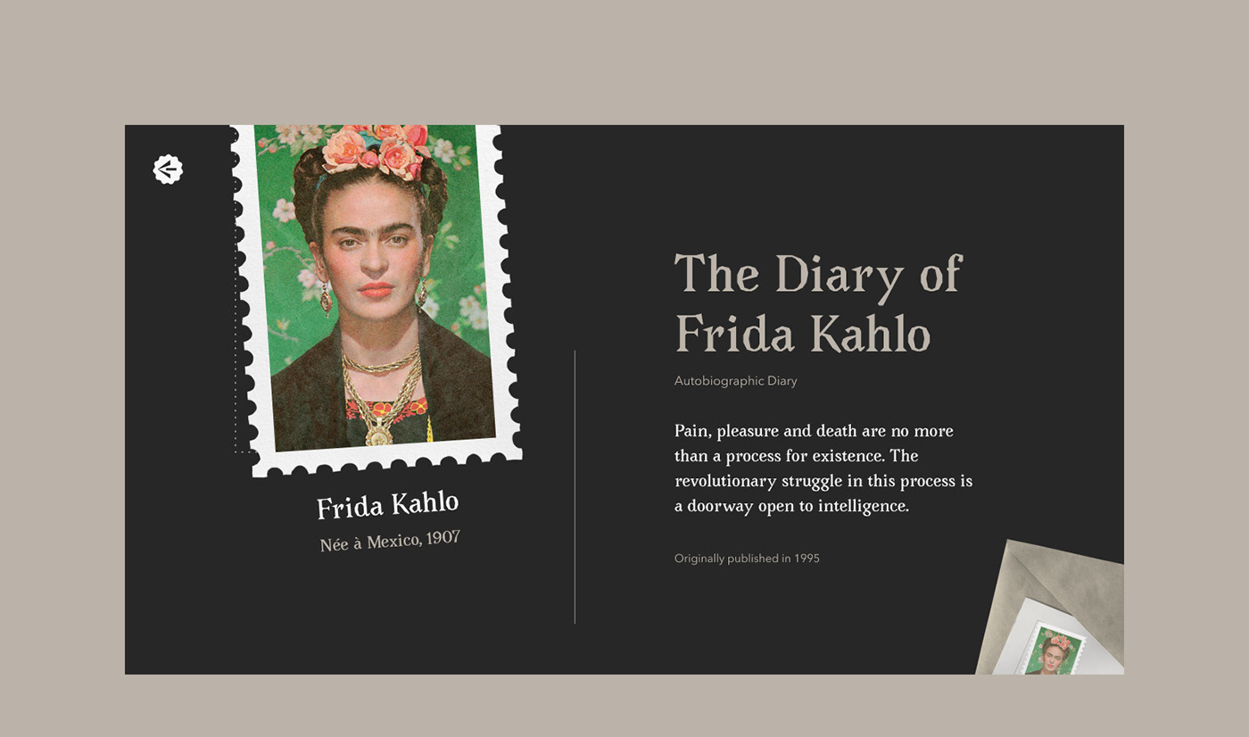 artwork feminism gallery portrait stamp typography   UI visual identity Website women