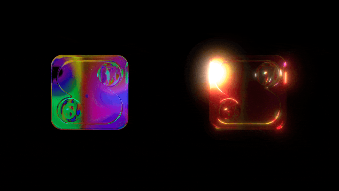 3D blender cinema4d colors effects logo motion music Typeface visual