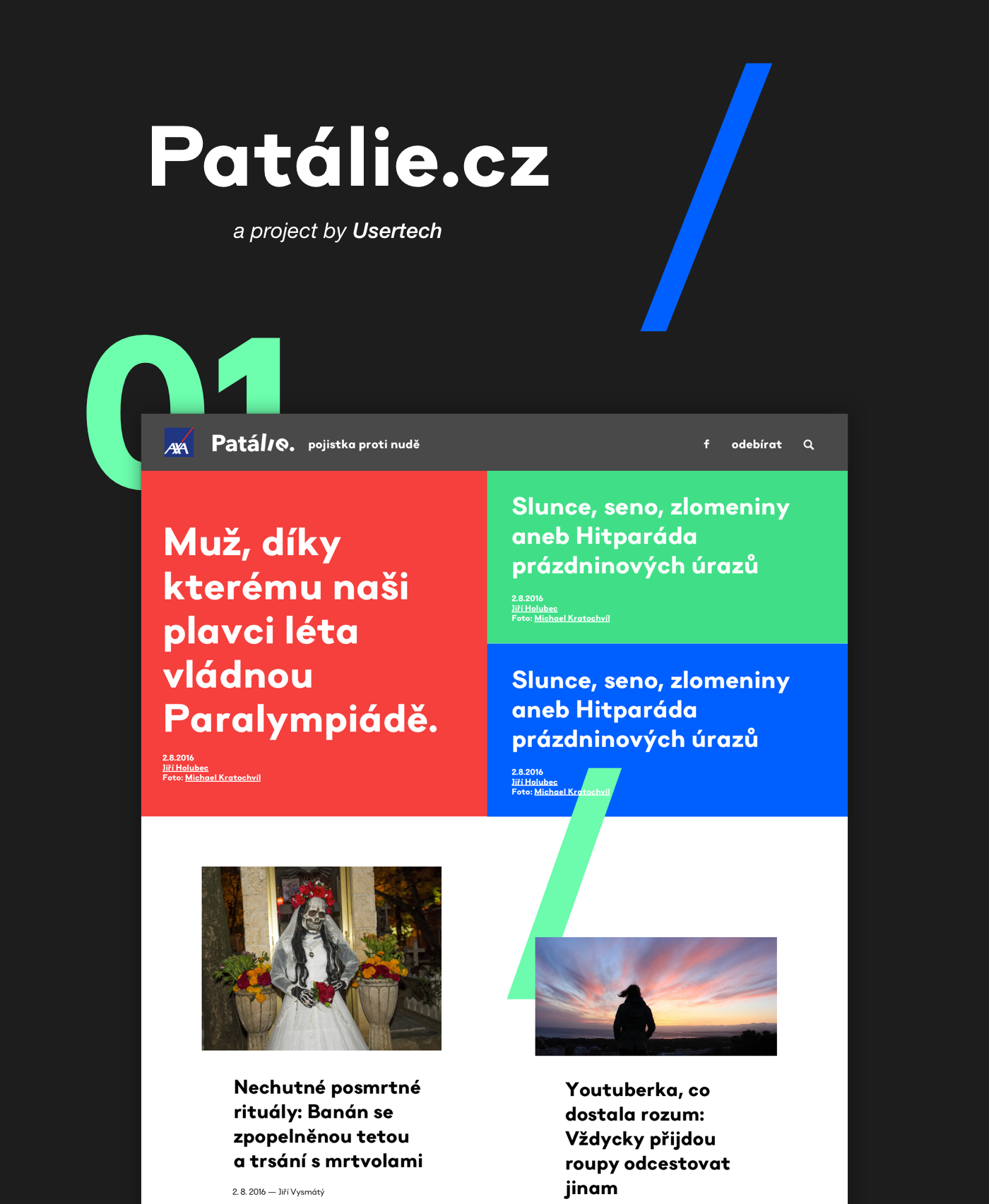 colorful Webdesign Blog patalie AXA design graphics flat lifestyle
