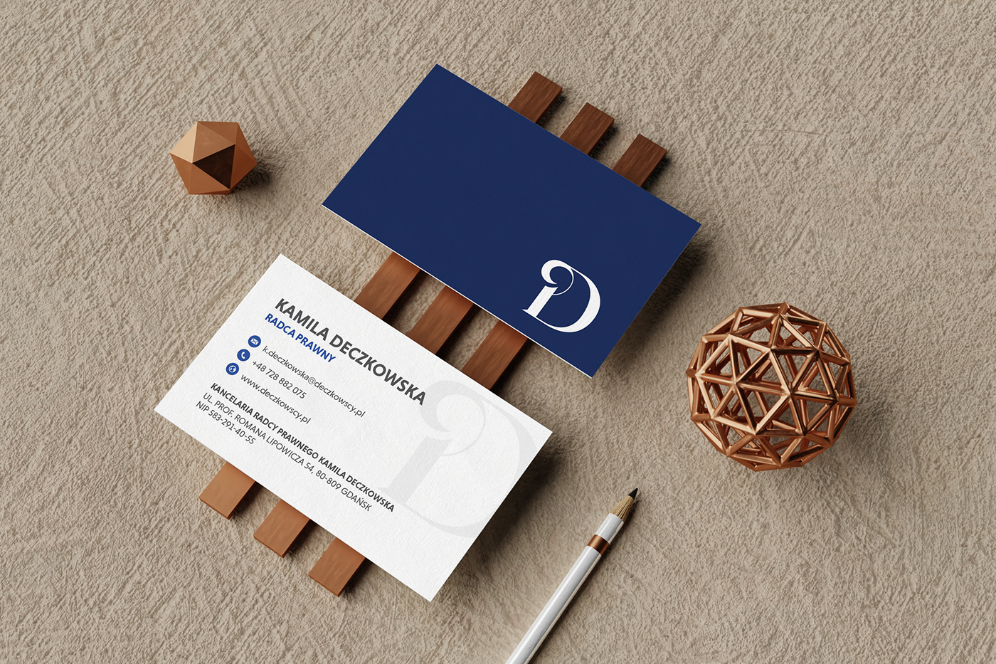 blue brand identity business card clean elegant lawyer branding  minimal simple