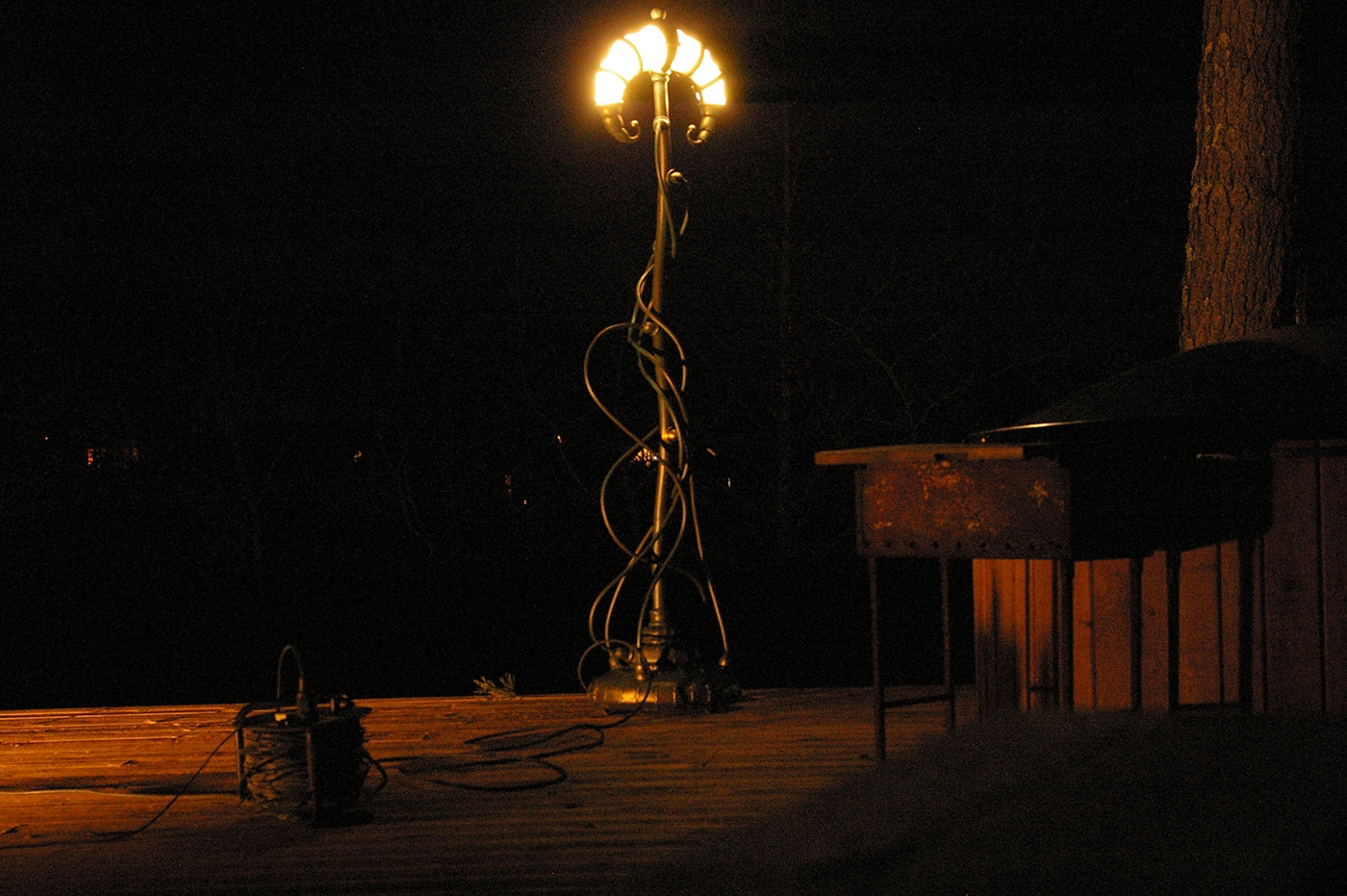 Lamp light iron forge smith Blacksmith plastic glass smoke biopunk