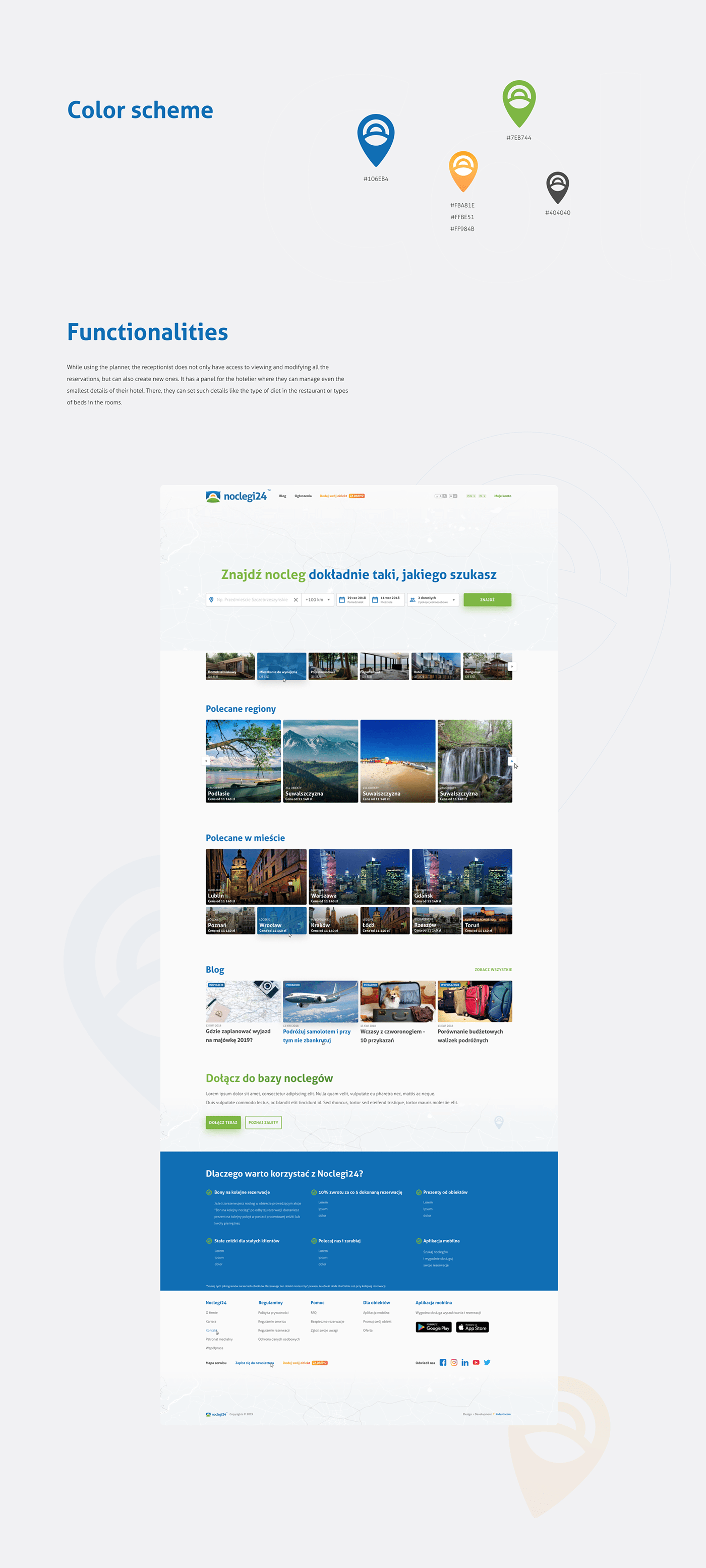 Booking hotel rental Travel UI UI/UX Web Design  Website