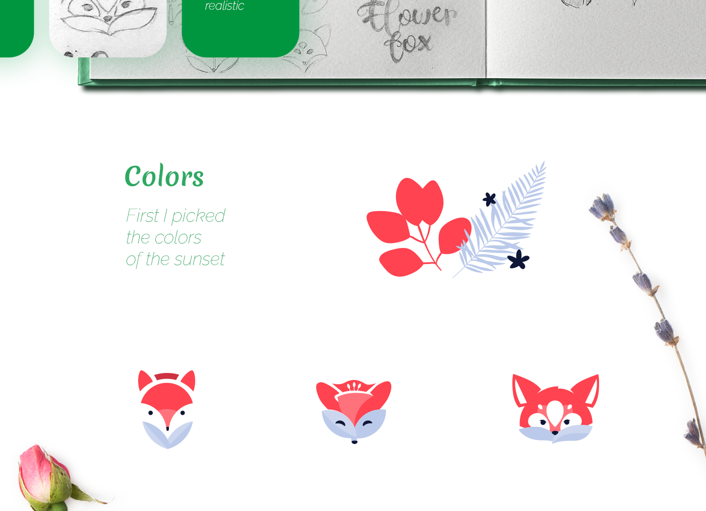 adobe illustrator branding  flower boutique flower logo form style FOX identity logo logo fox Logotype