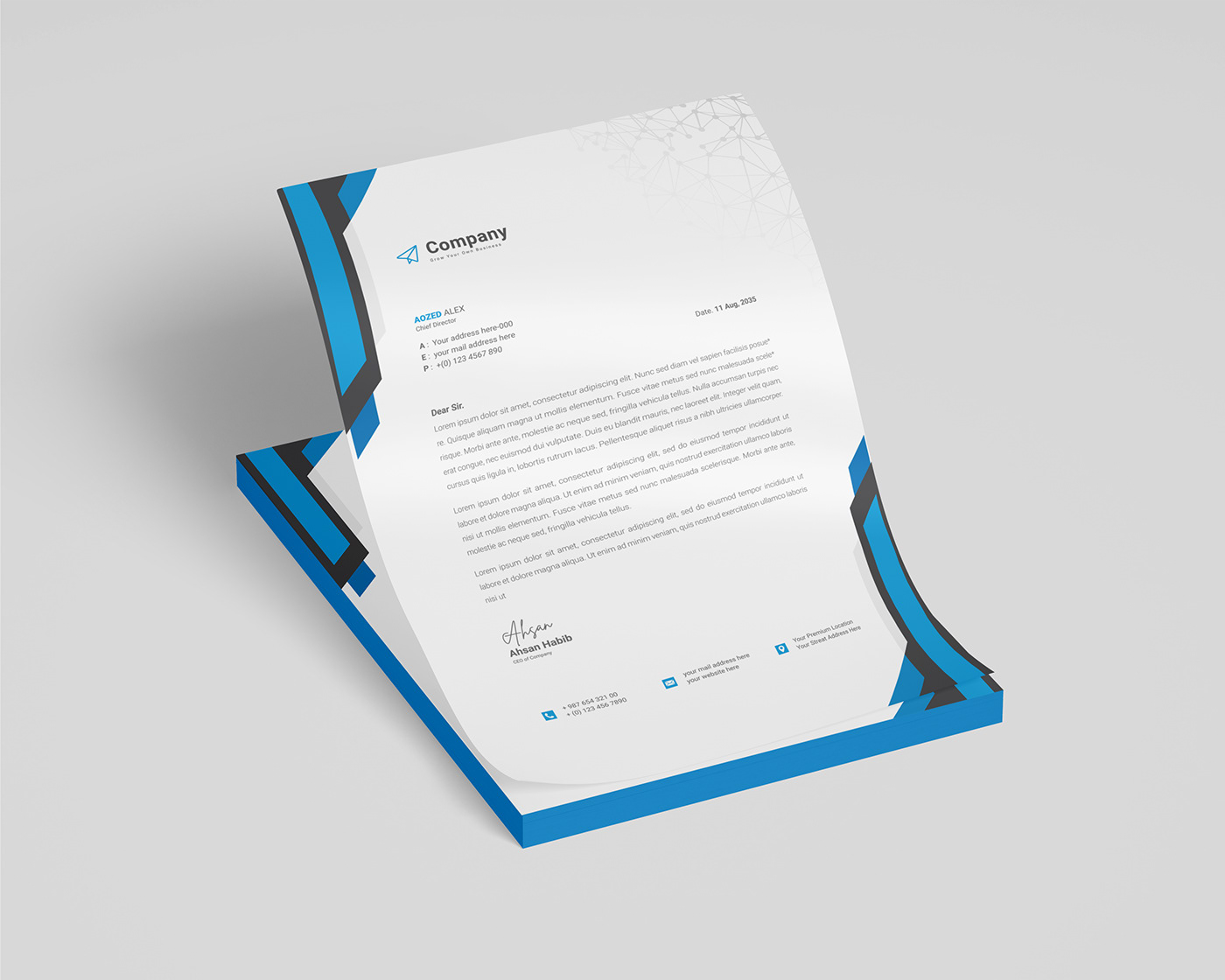 letterhead Letterhead Design Letterhead template letterheads Corporate Identity