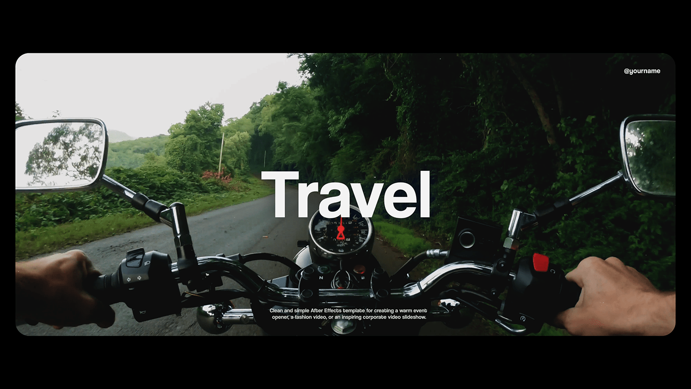 adventure design envato modern multiscreen opener slideshow template Travel typography  