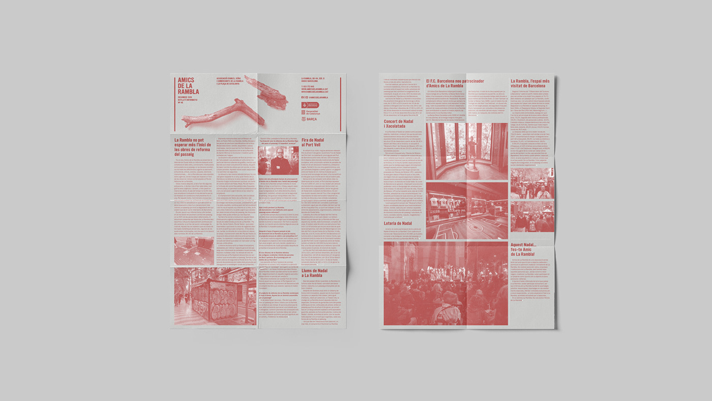 barcelona editorial design  graphic design  newsletter R&C