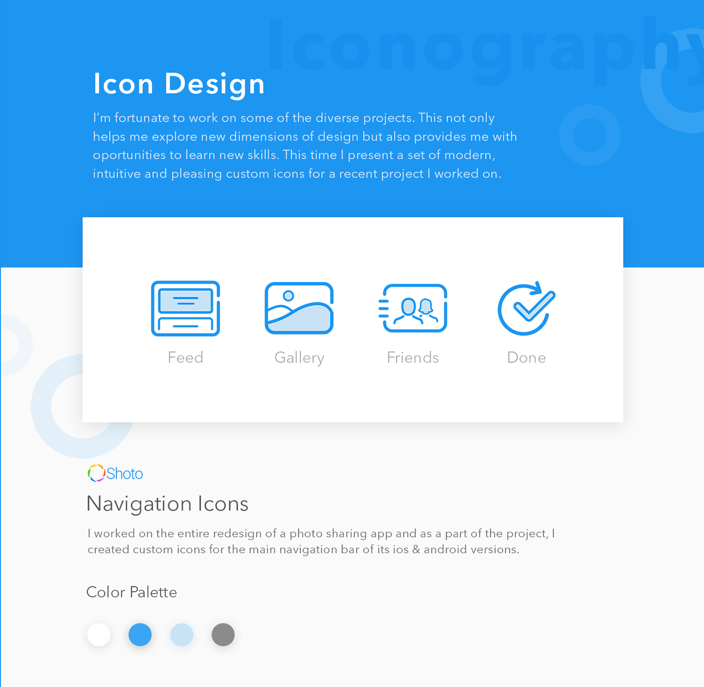 icons iconography ILLUSTRATION  gallery navigation android ios Custom branding  app